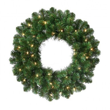 Regency Wreath Snowy Boxwood 24 in