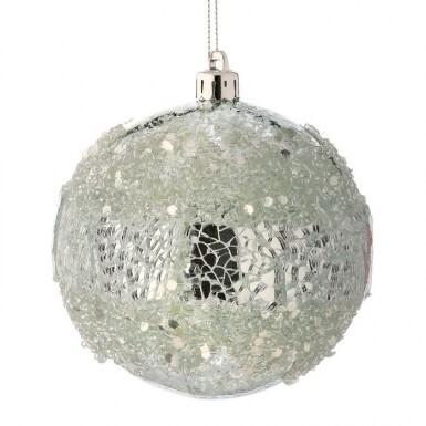 Celadon Blue-Green Gray Feather Christmas Tree Decoration